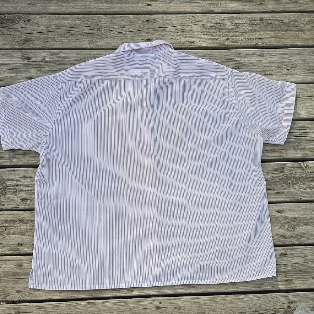 Men's Striped White Shirt